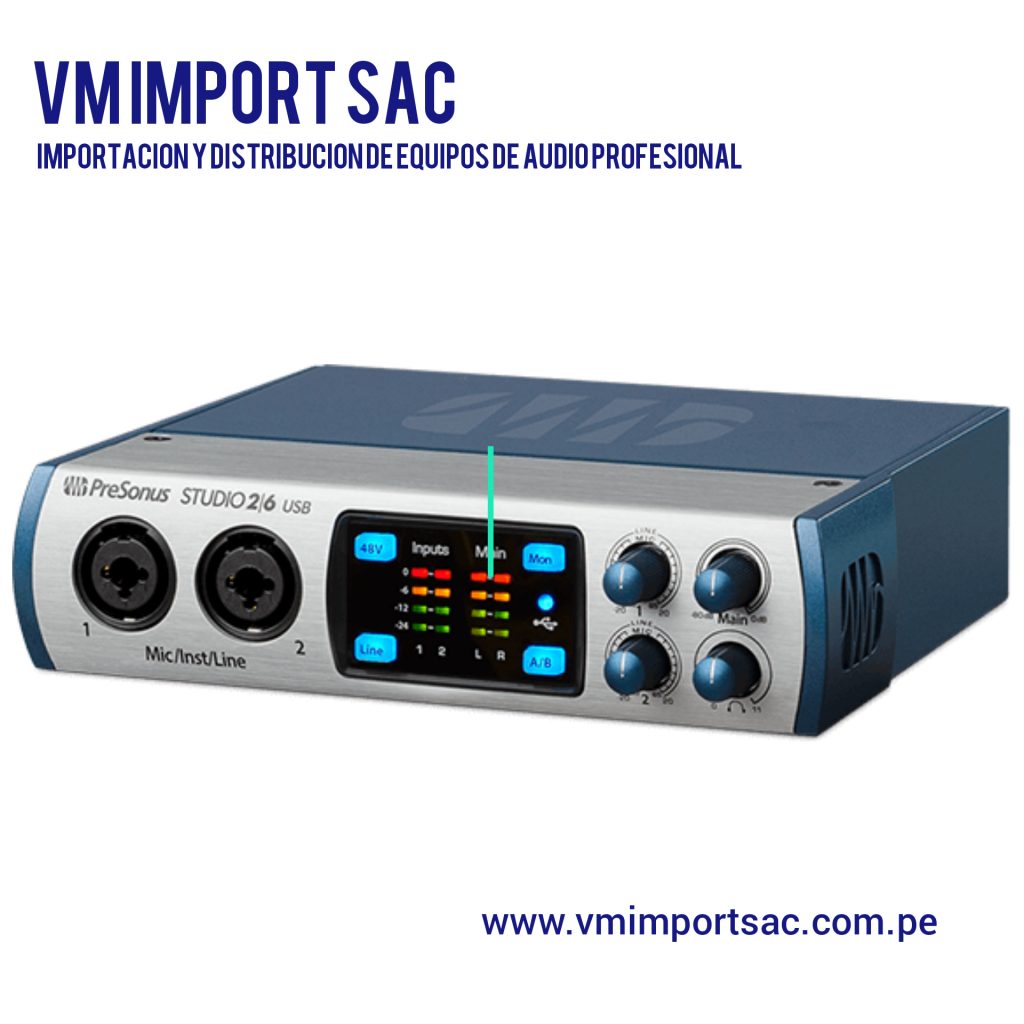 Presonus Studio 26 El interface de audio portátil, asequible y de